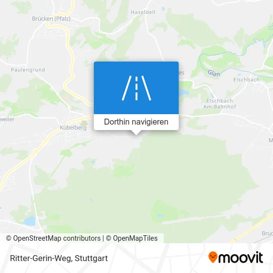 Ritter-Gerin-Weg Karte