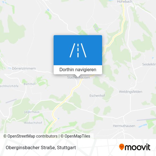 Oberginsbacher Straße Karte