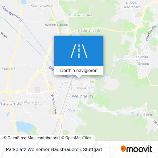 Parkplatz Woinemer Hausbrauereii Karte
