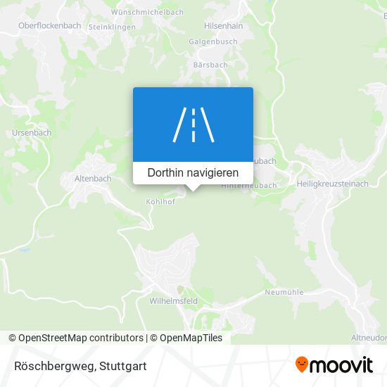 Röschbergweg Karte