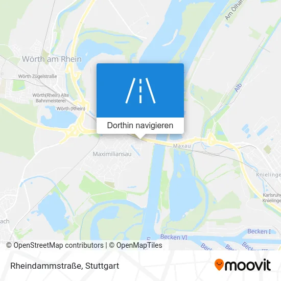 Rheindammstraße Karte
