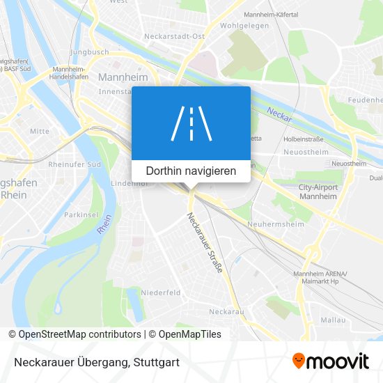 Neckarauer Übergang Karte