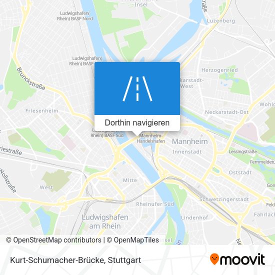 Kurt-Schumacher-Brücke Karte