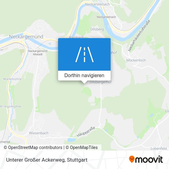 Unterer Großer Ackerweg Karte