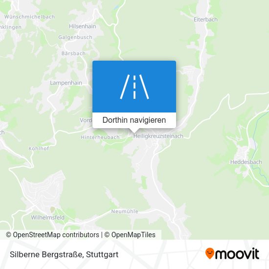 Silberne Bergstraße Karte