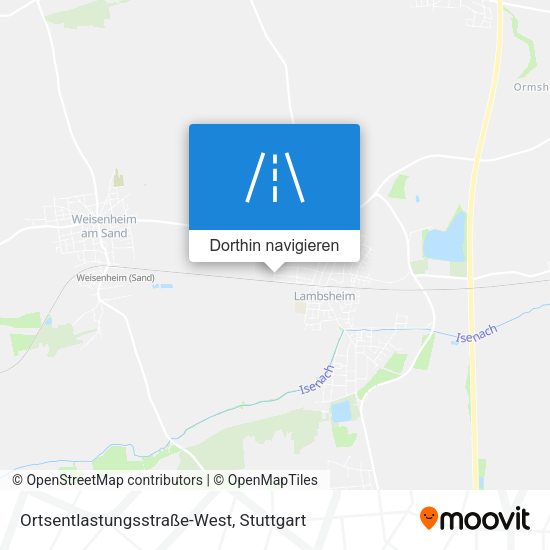 Ortsentlastungsstraße-West Karte