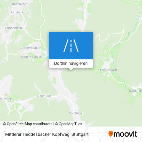 Mittlerer Heddesbacher Kopfweg Karte