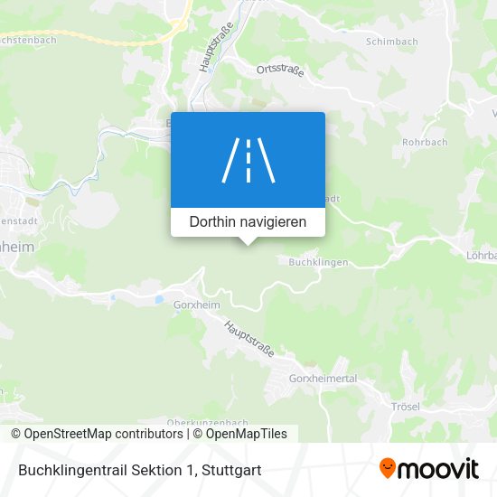 Buchklingentrail Sektion 1 Karte