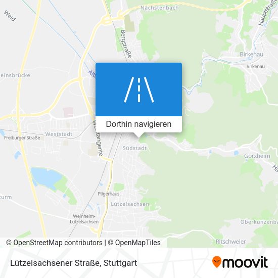 Lützelsachsener Straße Karte