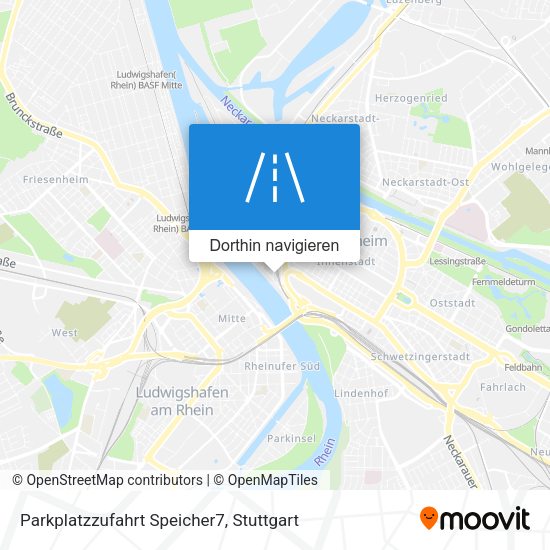 Parkplatzzufahrt Speicher7 Karte