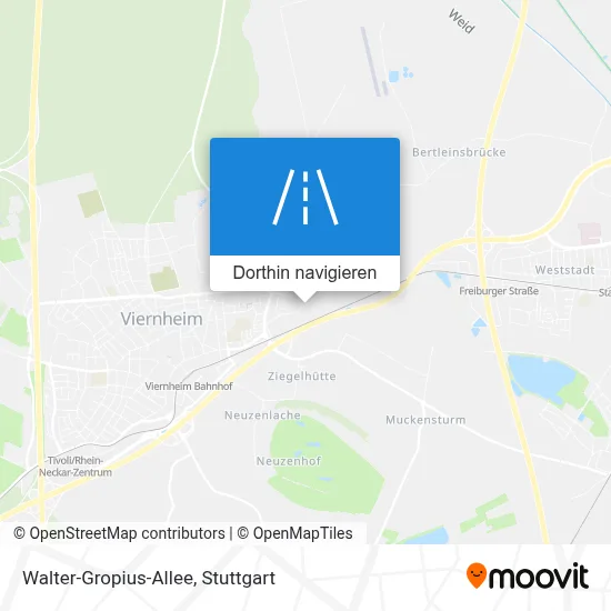 Walter-Gropius-Allee Karte