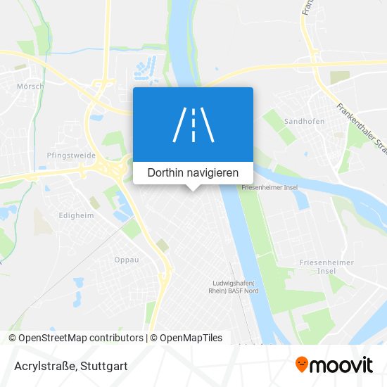 Acrylstraße Karte