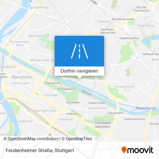 Feudenheimer Straße Karte