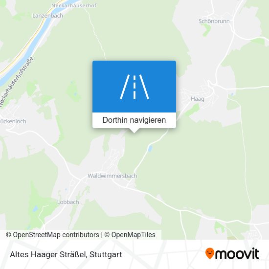 Altes Haager Sträßel Karte