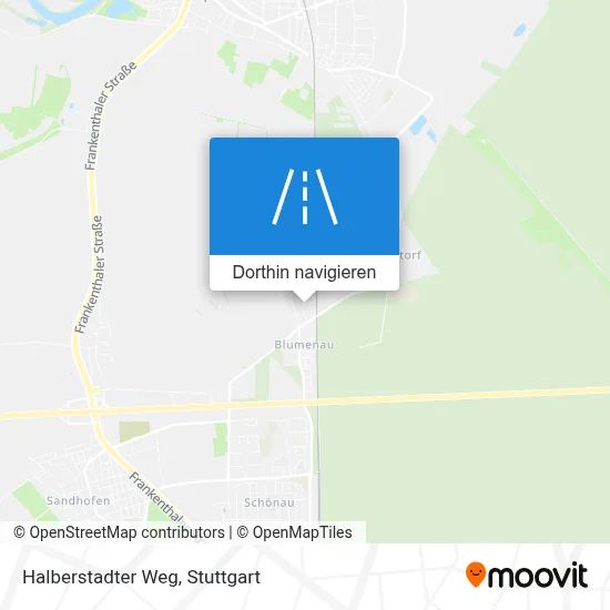 Halberstadter Weg Karte