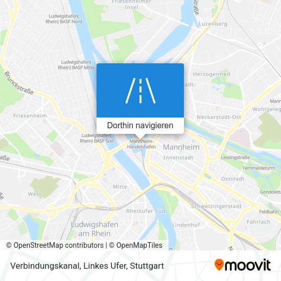 Verbindungskanal, Linkes Ufer Karte