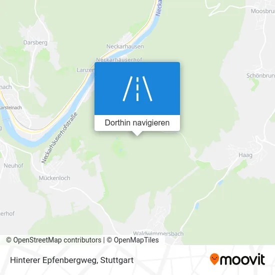 Hinterer Epfenbergweg Karte