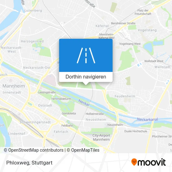 Phloxweg Karte
