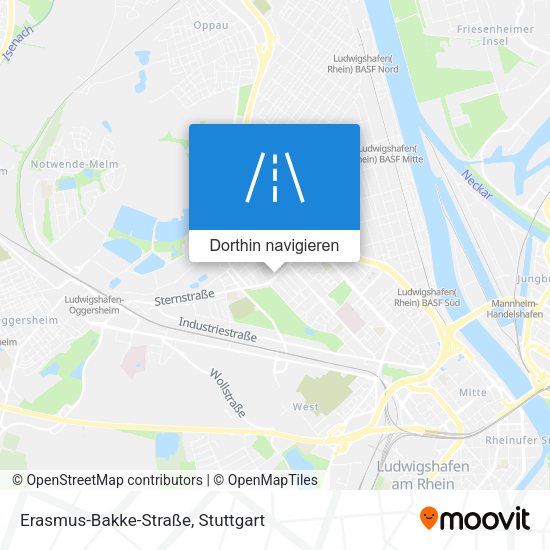 Erasmus-Bakke-Straße Karte