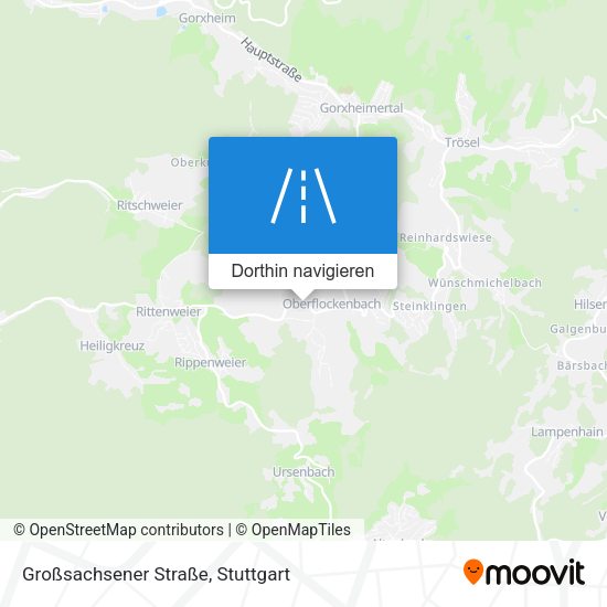 Großsachsener Straße Karte