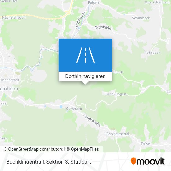 Buchklingentrail, Sektion 3 Karte