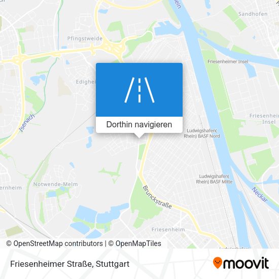 Friesenheimer Straße Karte