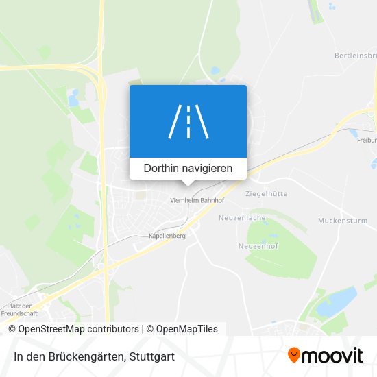 In den Brückengärten Karte