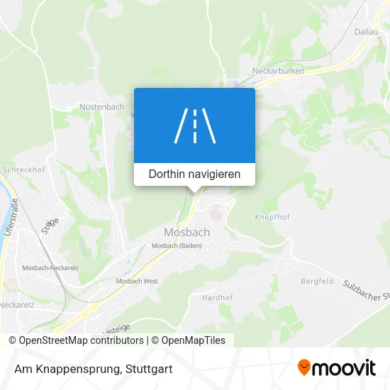 Am Knappensprung Karte