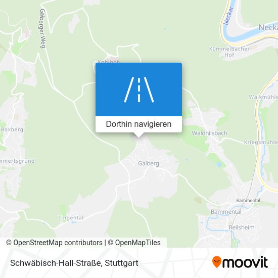 Schwäbisch-Hall-Straße Karte