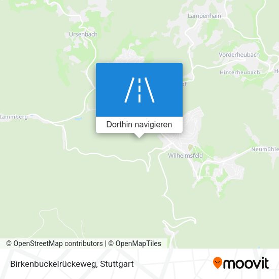 Birkenbuckelrückeweg Karte
