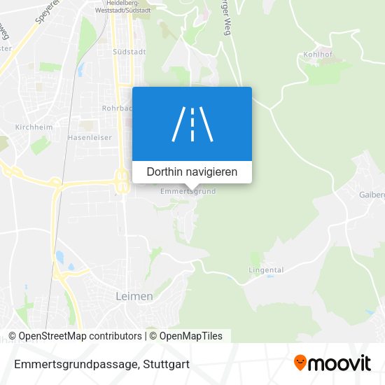 Emmertsgrundpassage Karte
