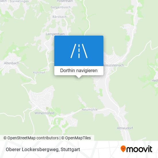Oberer Lockersbergweg Karte