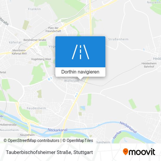 Tauberbischofsheimer Straße Karte