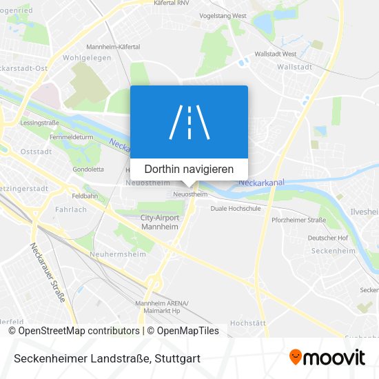 Seckenheimer Landstraße Karte