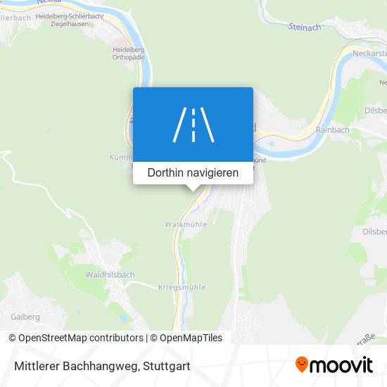 Mittlerer Bachhangweg Karte