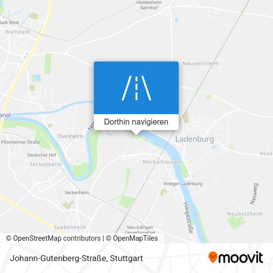Johann-Gutenberg-Straße Karte
