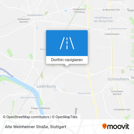 Alte Weinheimer Straße Karte