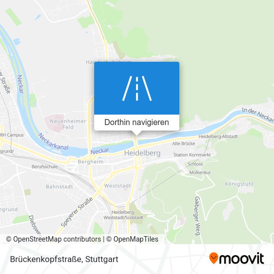 Brückenkopfstraße Karte