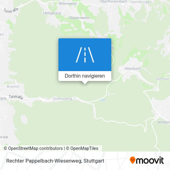 Rechter Pappelbach-Wiesenweg Karte