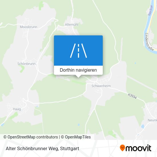 Alter Schönbrunner Weg Karte