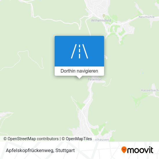 Apfelskopfrückenweg Karte