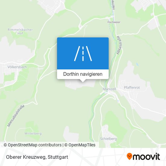 Oberer Kreuzweg Karte