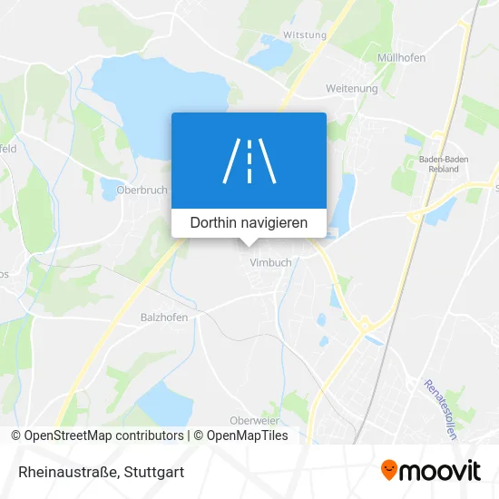 Rheinaustraße Karte