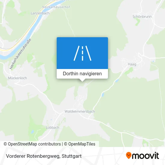 Vorderer Rotenbergweg Karte