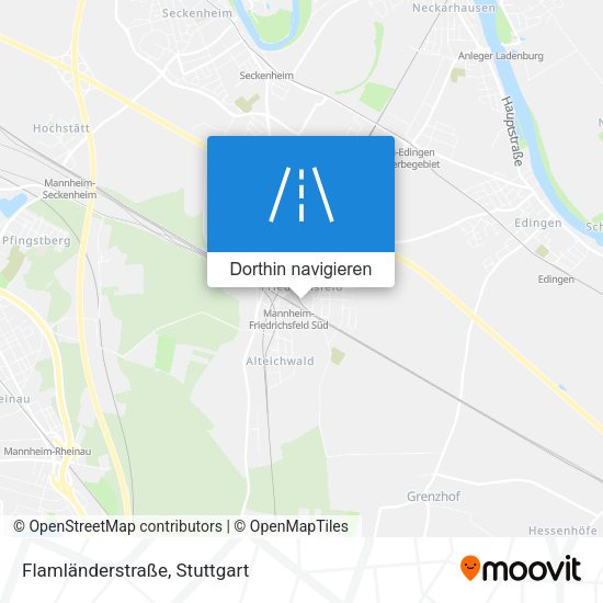 Flamländerstraße Karte