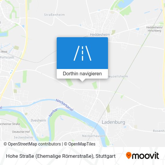 Hohe Straße (Ehemalige Römerstraße) Karte