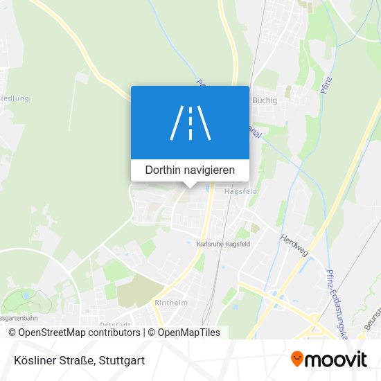 Kösliner Straße Karte