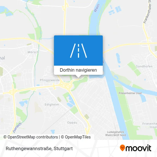 Ruthengewannstraße Karte