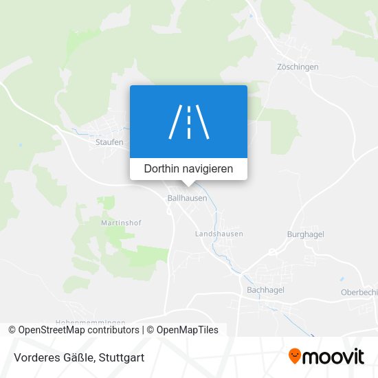 Vorderes Gäßle Karte