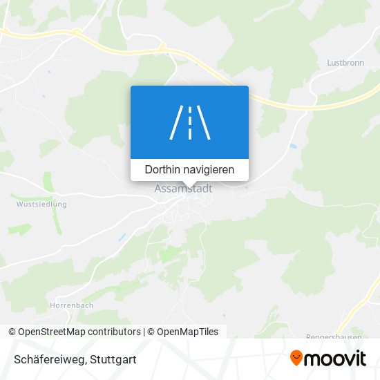 Schäfereiweg Karte